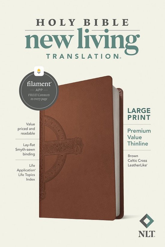 Foto: Nlt large print premium value thinline bible filament