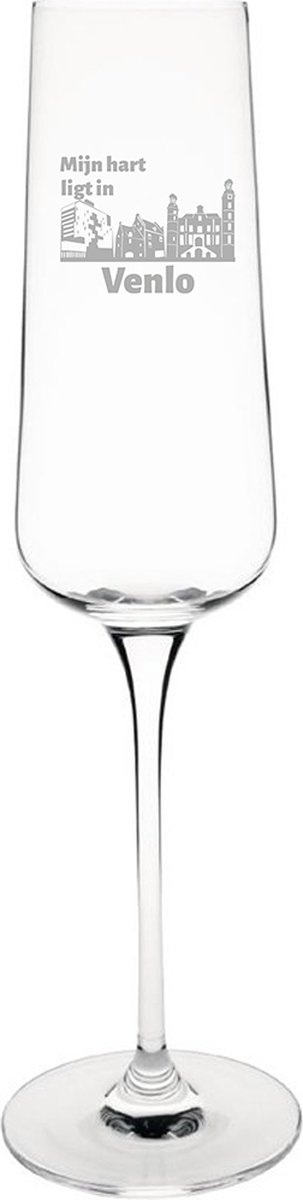 Gegraveerde Champagneglas 27cl Venlo