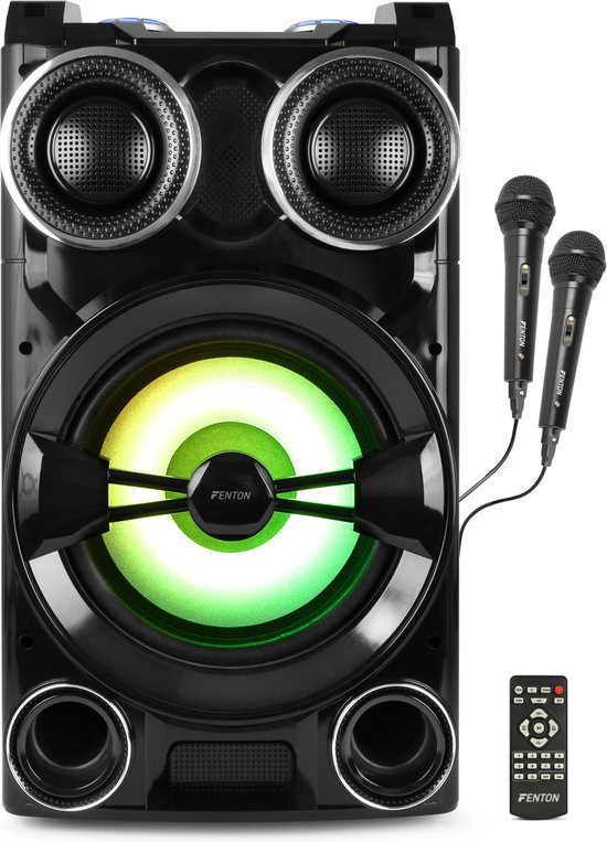 Karaoke set met 2 microfoons Fenton LIVE102 Karaoke set voor