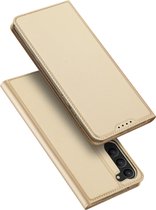 Telefoon hoesje geschikt voor Samsung Galaxy S23 5G - Dux Ducis Skin Pro Book case - Goud
