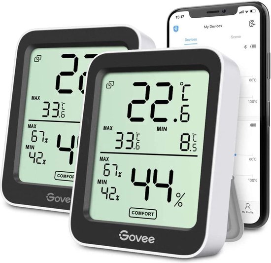 Thermomètre d'ambiance - Thermomètre numérique - Humidimètre - Thermomètre d'intérieur  | bol.com
