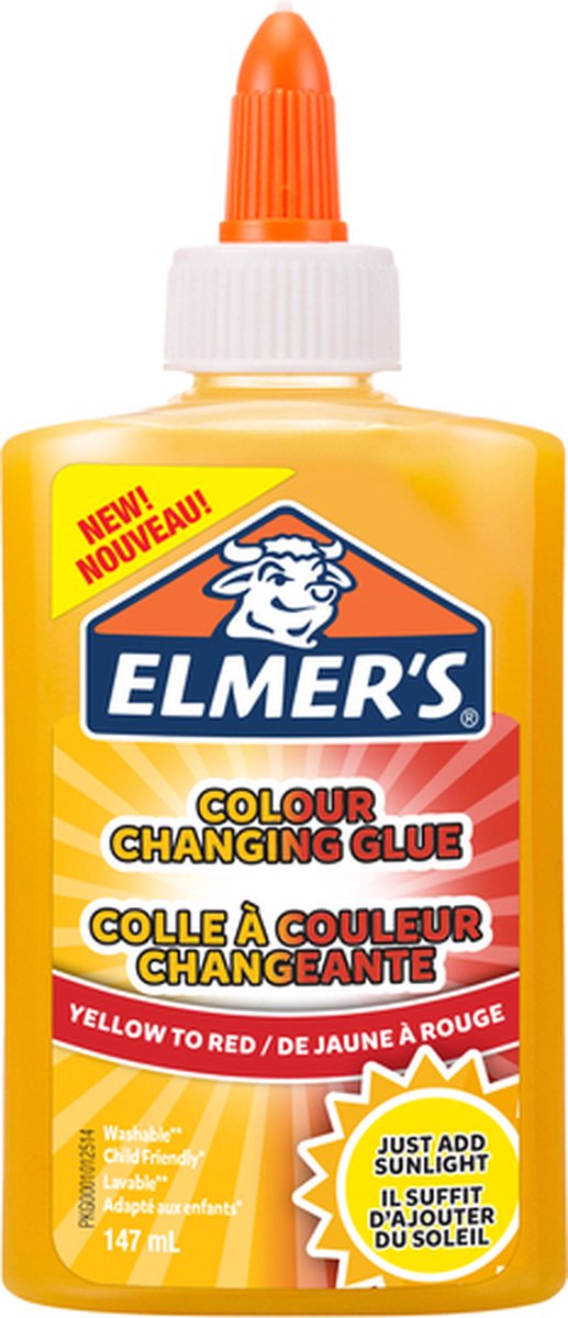 Elmer's - Kleur veranderende - Lijm - Geel - Rood - 147ml