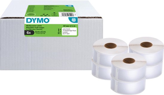 Dymo 11354 /S0722540 | 57x32 mm | 1000 etiketten per rol