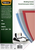 Fellowes schutbladen transparant PVC cover 80 micron A4 25 stuks