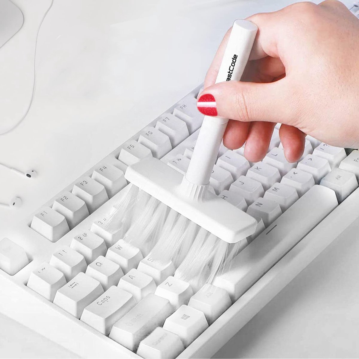 11 en 1 Kit Nettoyage Clavier, Kit Nettoyage PC Multifonctionnelle,  Nettoyant Airpods avec Brosse Clavier pour