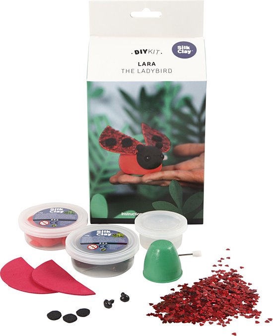 Creativ Company lady bug boetseerklei set
