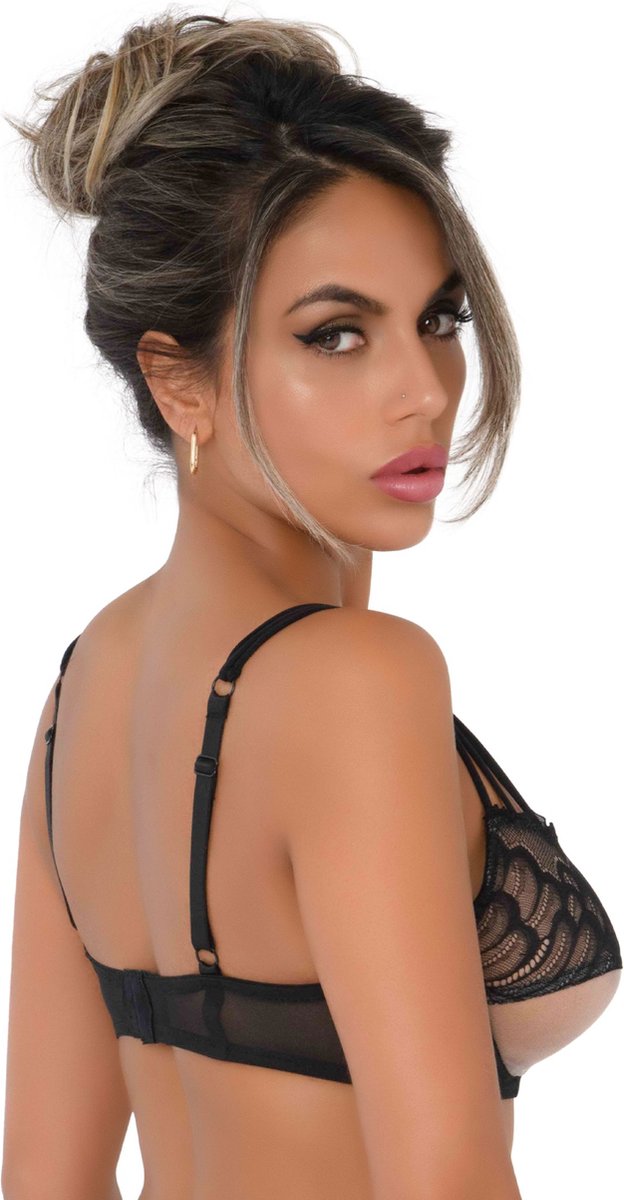 Unlined bra w faux underbust