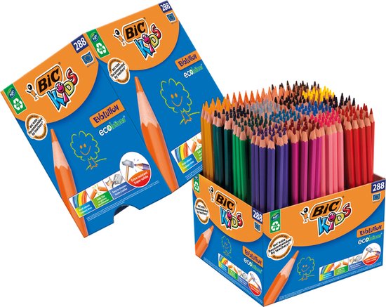 BIC KiDS Visa viltstiften, 36 Stuk, zwart, 36