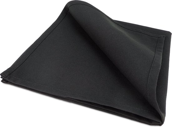 Treb Horecalinnen Servetten 10 stuks Black 51x51cm - Treb SP