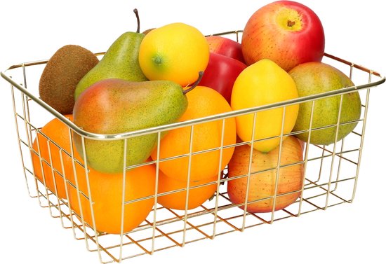Panier de rangement Or 28 x 22 cm