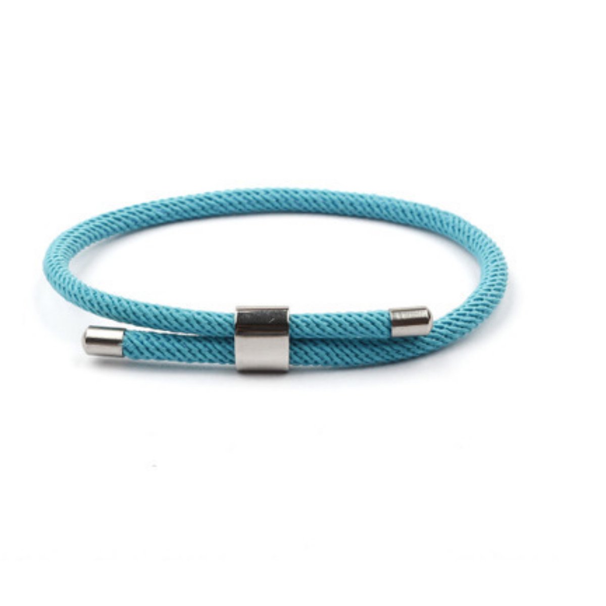 Kungu - Lichtblauw - Verstelbaar - Luxe rope armband voor heren en dames - Outdoor Milano line - Cadeau - Geschenk - Voor Man - Vrouw - Armbandje - Jewellery