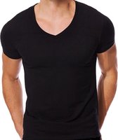 Beeren T-Shirt Diepe V Hals zwart - MT M