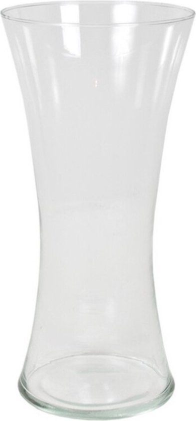 Bloemenvaas/vazen van transparant glas 36 x 18 cm - Bloemen/boeketten/takken