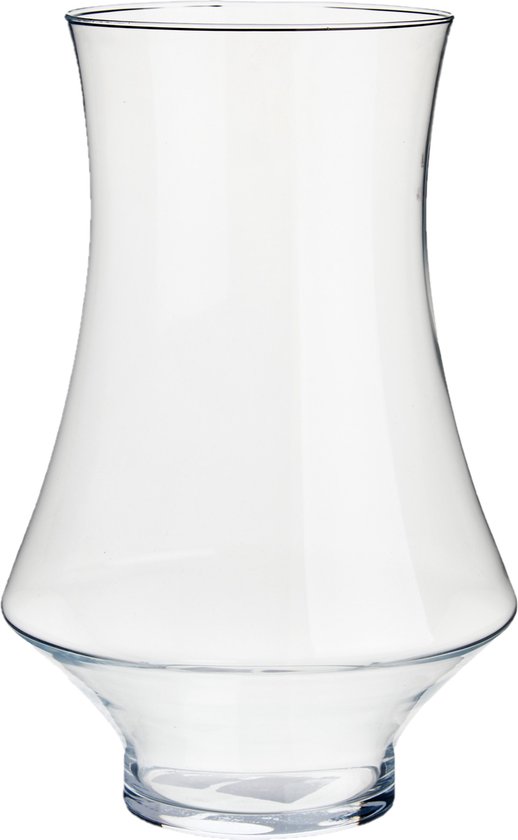 Bloemenvaas van glas 20 x 31 cm - Glazen transparante vazen