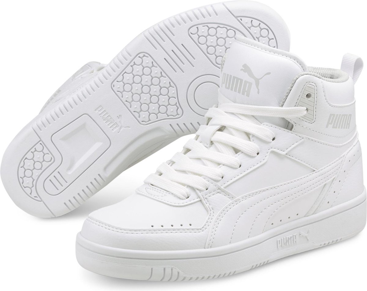 PUMA Rebound JOY Jr Unisex Sneakers - White/Limestone - Maat 38 - PUMA