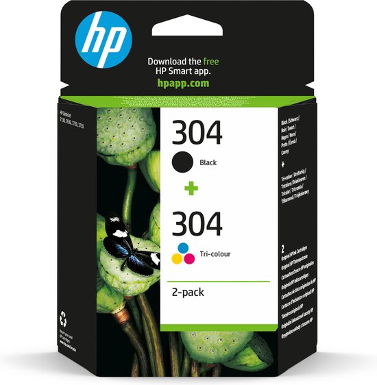 HP 304 - Inktcartridge / driekleuren en zwart 2-pack-combo