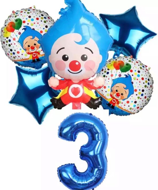 Plim Plim Folie Ballonnen Voor Kinderen Verjaardag Clown Thema Feest Decoraties