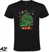 Klere-Zooi - Noël 8 bits - T-shirt pour homme - L