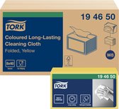 Reinigingsdoek tork long-lasting w8 geel 194650 | Pak a 40 stuk | 480 stuks