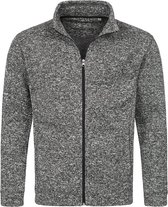 Stedman Fleece vest premium Donker Grijs gemêleerd voor heren - Outdoorkleding wandelen/kamperen - Vesten/jacks herenkleding L