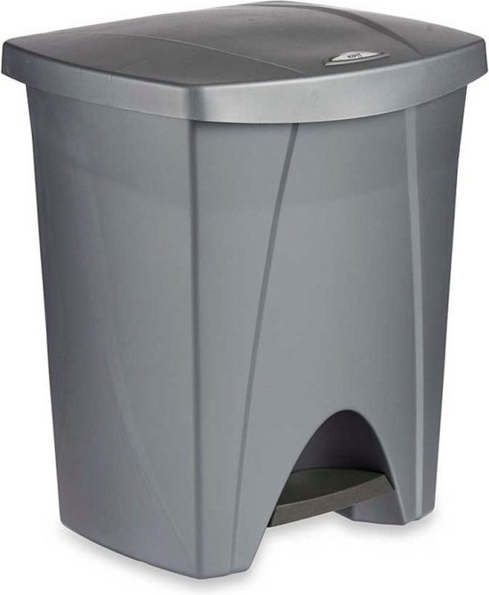 keeeper Pedaalemmer, vuilnisbak met 2 compartimenten, 2x 11 l, Torge, zilver