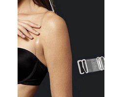 Beha bandjes onzichtbaar - bh band - bh beugel - bh - Transparante BH-bandjes, Schouder BH-bandjes, Siliconen BH-bandjes - Verstelbaar - Duurzaam - Zacht - ixen