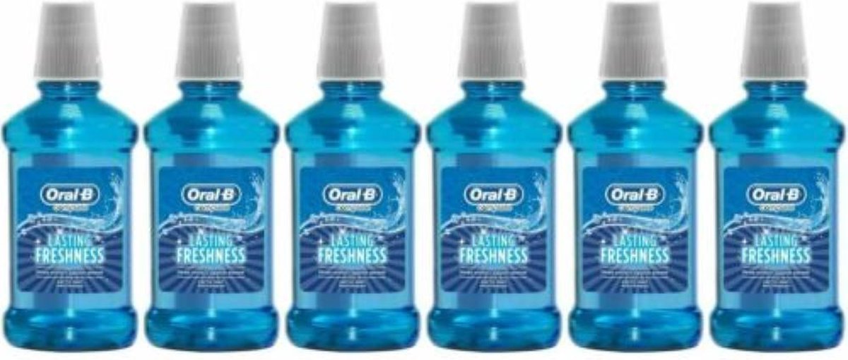Oral-B Mondwater – Complete Lasting Freshness Artic Mint - Voordeelverpakking 6 x 250 ml