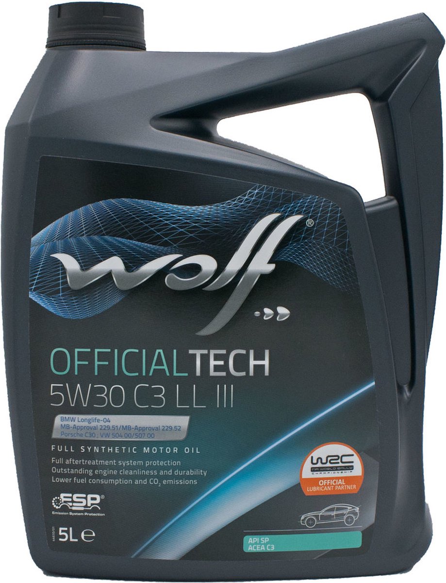Motorolie Wolf Officialtech C3 LL III 5W30 - 5L