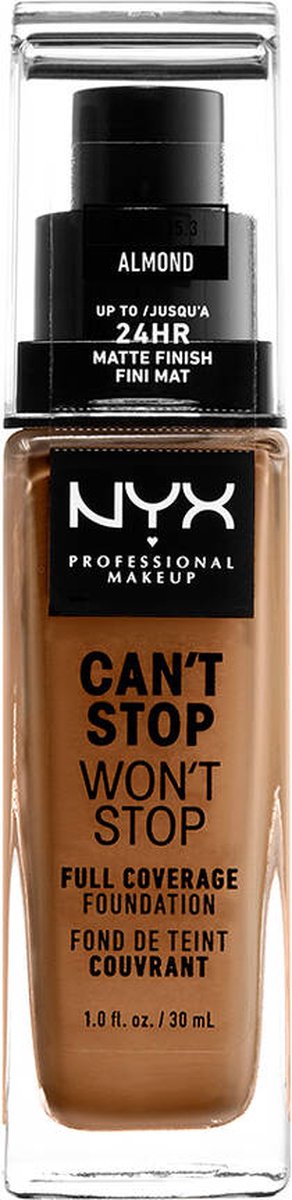 NYX Professional Makeup - Can't Stop Won't Stop Foundation - Almond