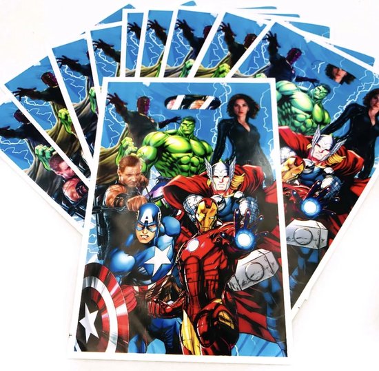52 Pièces SPARKLERS CLUB Pack Fête Marvel Avengers - 16 Assiettes 52 Pièces SPARKLERS CLUB Pack Fête Marvel Avengers - 16 Assiettes