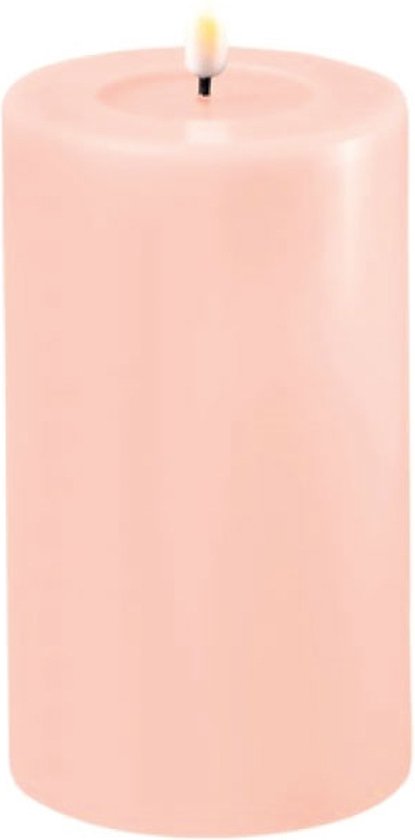 Deluxe Homeart - Led Kaars Licht Roze 7.5 x 12.5 cm