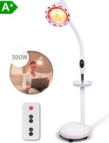 LIROMA® 300W Infraroodlamp  - Hoogte verstelbaar - Remote - Timer - Lichttherapie - Infraroodtherapie - Fibromyalgie - Pijnverlichting - Collageen Lamp - Rood Licht Therapie - Philips