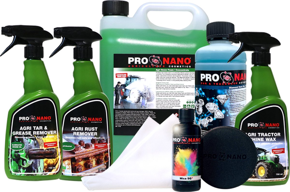 ProNano | Pro Nano Agri Detailing Pakket | Agrarische voertuigen in top conditie, schoon en beschermd!