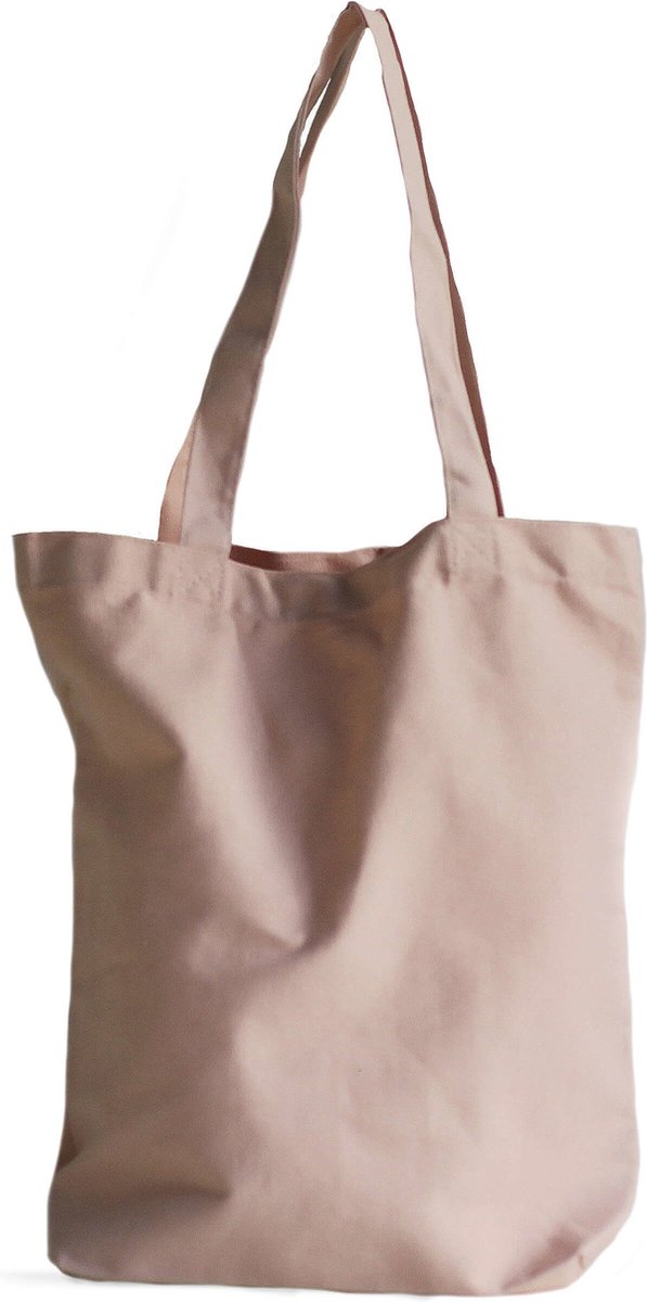 10x canvas shopper Roze