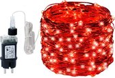 Lumières de Éclairage de Noël - 30 mètres - Rouge - Pour l'extérieur
