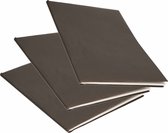 6x Rollen kraft kaftpapier zwart  200 x 70 cm - cadeaupapier / kadopapier / boeken kaften