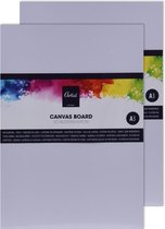 Artist en Co - 2x - A3 formaat schildersdoek / schilderskarton - wit - canvas - 40 x 30 cm