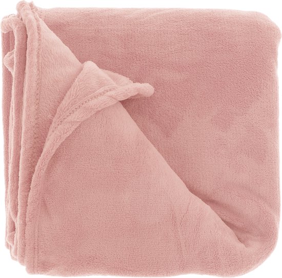 Unique Living - Plaid Bailey ECO 130x180cm Old Pink