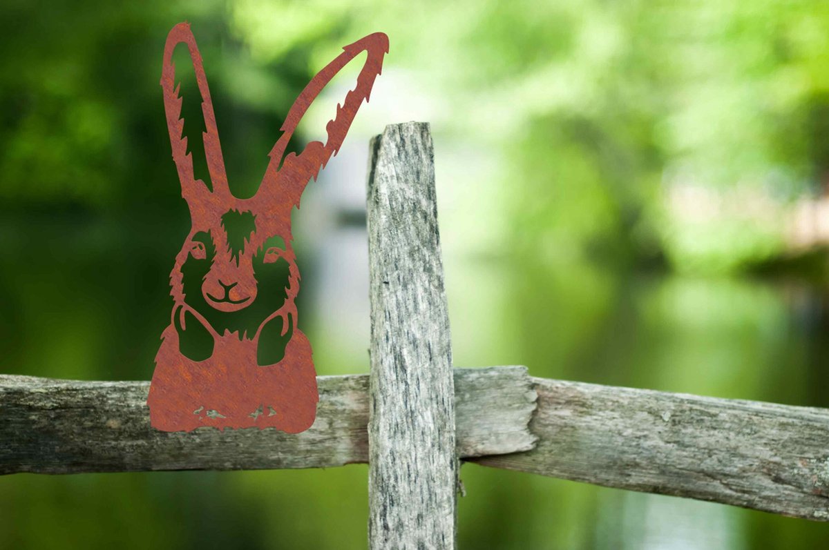 Kiekeboe Konijn/ Rabbit Banny, Roest, 141644, 15,3x26,2x0,2cm