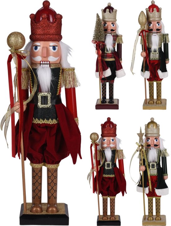 Notenkraker M 38CM Notenkraker kerst figuur kerstpop decoratie