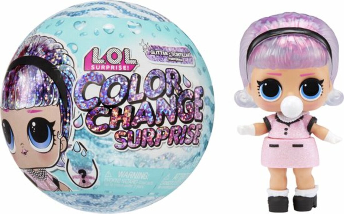L.O.L. Surprise! Glitter Color Change - poppen met 7 verrassingen | bol.com