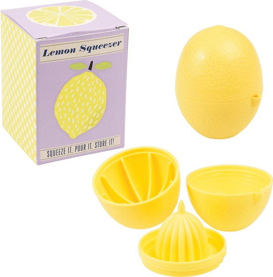 Presse-agrumes Ancien REX - Manuel En Plastique Jaune - Bon état Vintage