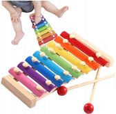 Rheme Speelgoed Xylofoon - Speelgoedinstrument - Kleurrijke Slaghoutjes - 8 Toons
