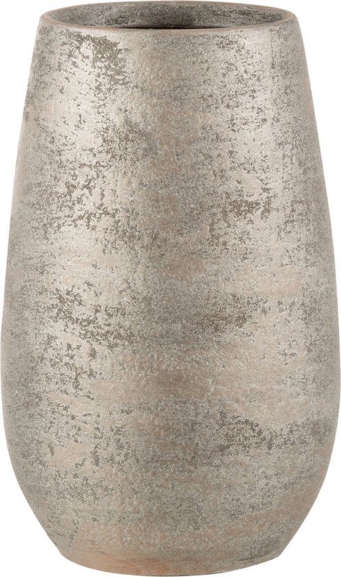 J-Line vase Irrégulier Rugueux - céramique - argent - small - 31 cm de hauteur