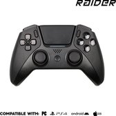 RAIDER ULTRA Game Controller - Draadloos - Bluetooth - Geschikt voor PC, PS4 en Smartphone - Zwart