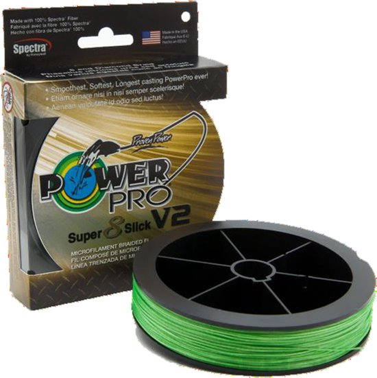 SHIMANO POWER PRO BRAIDED LINE SUPER 8 SLICK V2 AQUA GREEN 0.13MM 275M