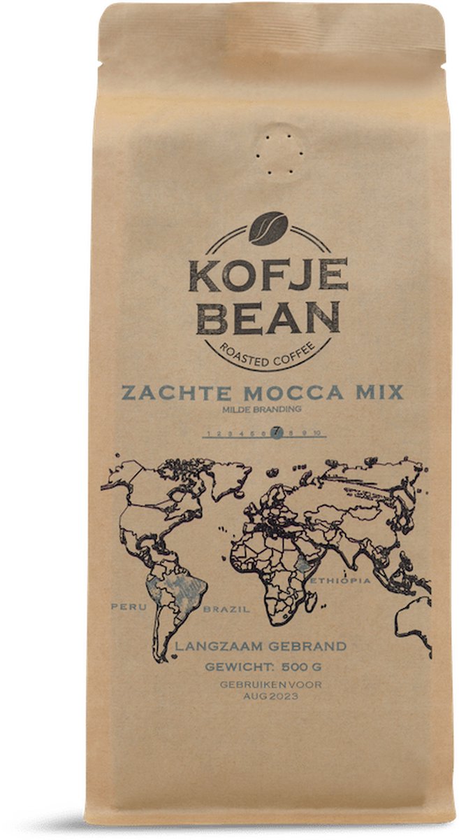 Kofjebean - Zachte Mocca Mix - koffiebonen - 1 kg