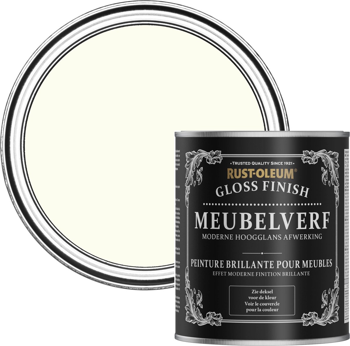 Rust-Oleum Gebroken wit Meubelverf Hoogglans - Antiek Wit 750ml