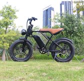 Bol.com Elektrische fiets Twee zit Black V8 Fatbike aanbieding