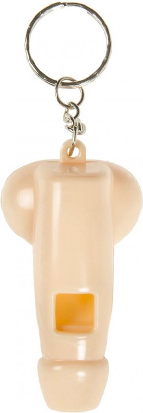 Lg-imports Sleutelhanger Fluitje Penis 6 X 3 Cm Beige